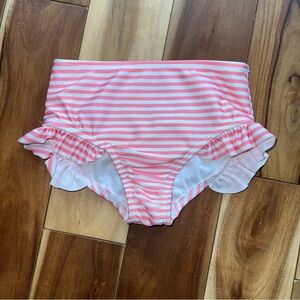 Striped Pink Kids Swim Bikini